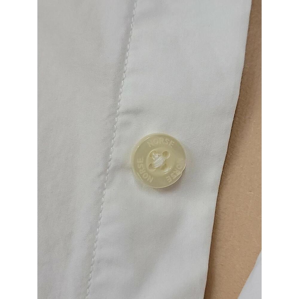 Norse Projects Osvald classic White Cotton Poplin Buttons up Shirt XL #C - Picture 3 of 12